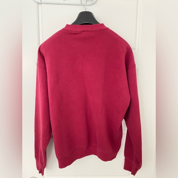 FRUIT OF THE LOOM CLYDE OHIO USA Red Crewneck Long Sleeves Sweatshirt in XL - Picture 5 of 7
